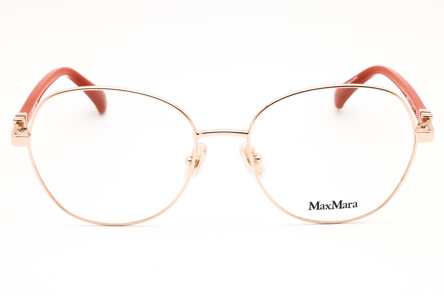 Max Mara MM5034 - Shiny Rose Gold, Metal, Round frame
