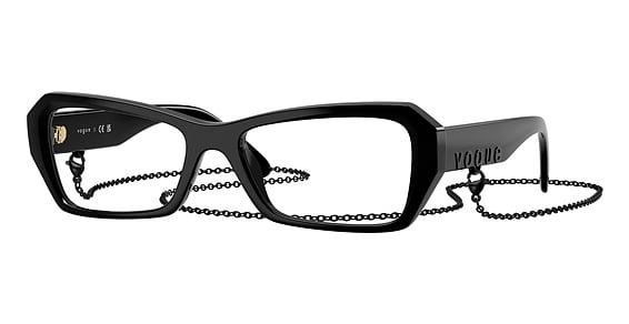 Vogue VO5656U - Black, Acetate, Rectangle frame