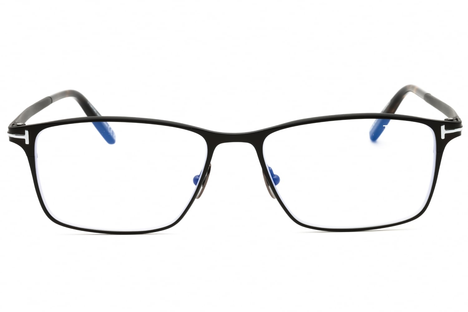 Tom Ford FT5935-B - Matte Gunmetal/clear, Titanium, Rectangle frame