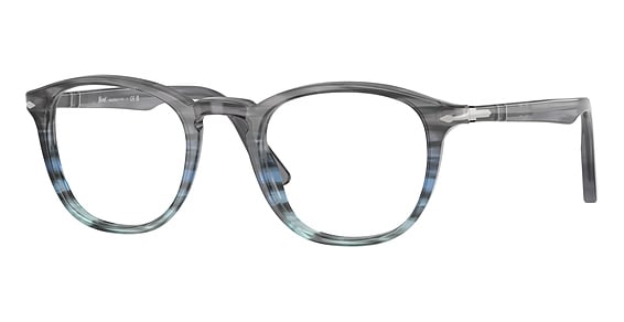 Persol PO3143V - Striped Grey Gradient BL, Plastic, Oval frame