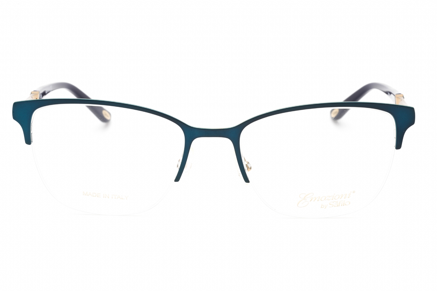 Emozioni EM 4396 - Blue Gold, Mixed Materials, Cat Eye frame