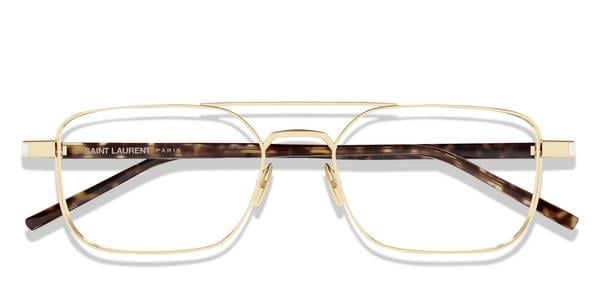 Saint Laurent SL 780 - Gold, Metal, Rectangle frame