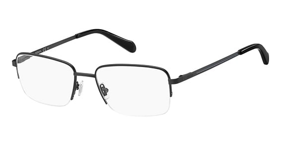 Fossil FOS 7092/G - Matte Black, Stainless Steel, Rectangle frame