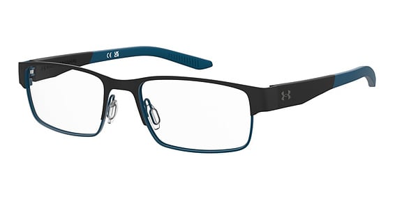 Under Armour UA 5081/G - Black Teal, Stainless Steel, Rectangle frame