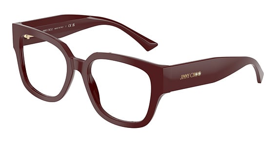 Jimmy Choo JC3042B - Cranberry, Plastic, Rectangle frame