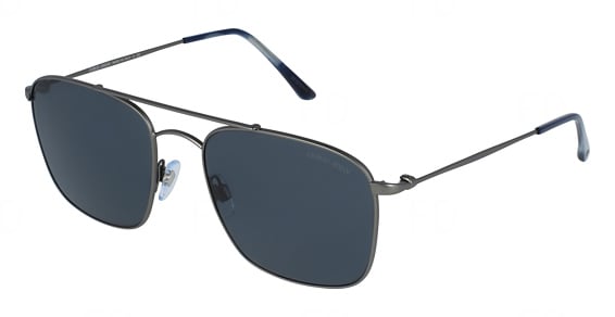 Giorgio Armani AR6080 - Matte Gunmetal, Metal, Aviator frame