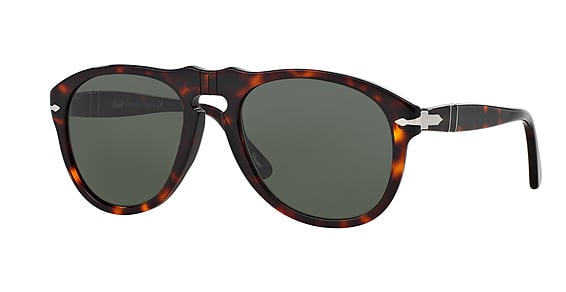 Persol PO0649 - Havana, Plastic, Aviator frame