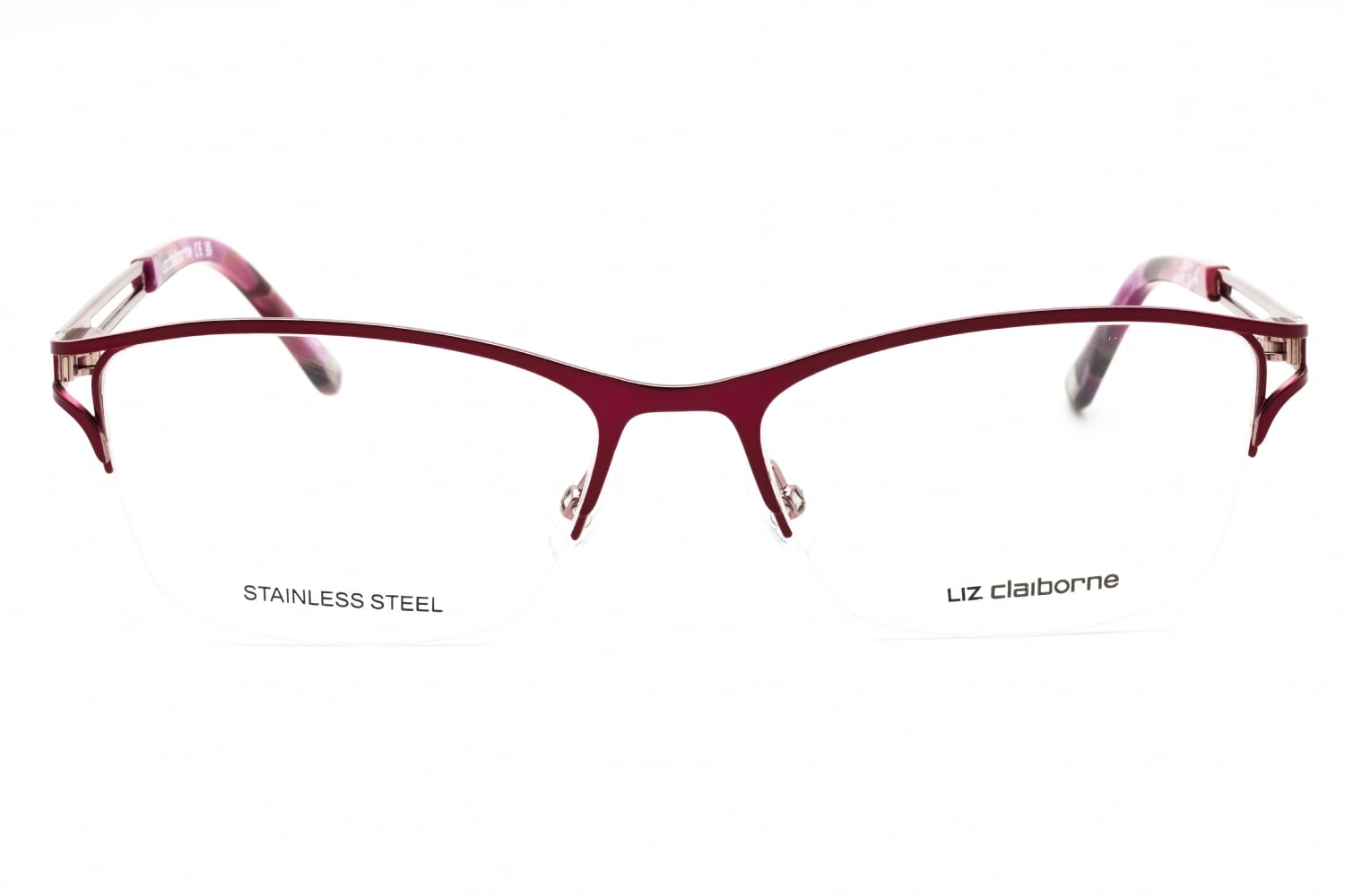 Liz Claiborne L 661 - Plum, Plastic, Oval frame