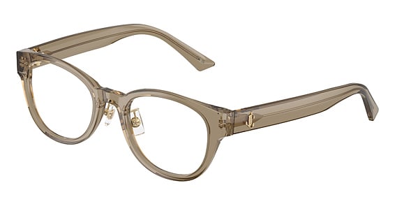 Jimmy Choo JC3058D - Transparent Brown, Plastic, Cat Eye frame