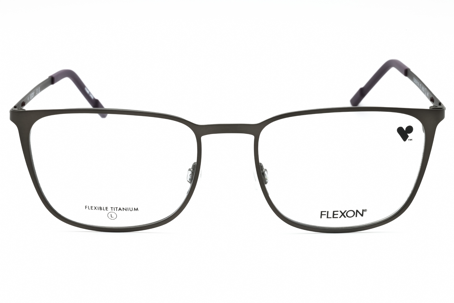 Flexon FLEXON E1143 - Matte Gunmetal/ Midnight PL, Metal, Rectangle frame