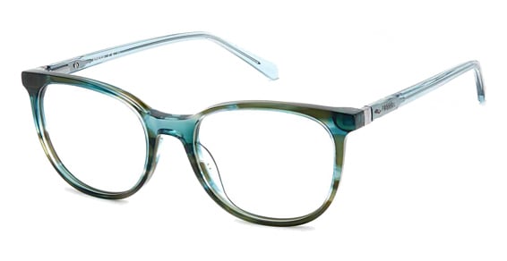 Fossil FOS 7143 - Green Hrn, Acetate, Rectangle frame