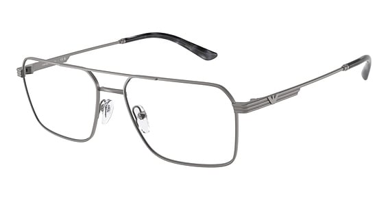 Emporio Armani EA1166 - Matte Gunmetal, Metal, Aviator frame