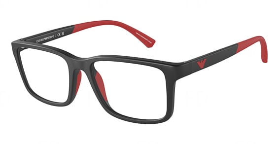 Emporio Armani EK3203 - Matte Black, Acetate, Rectangle frame