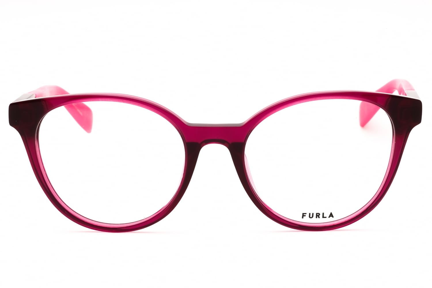 Furla VFU667 - Shiny Transparent Cyclamen, Acetate, Round frame