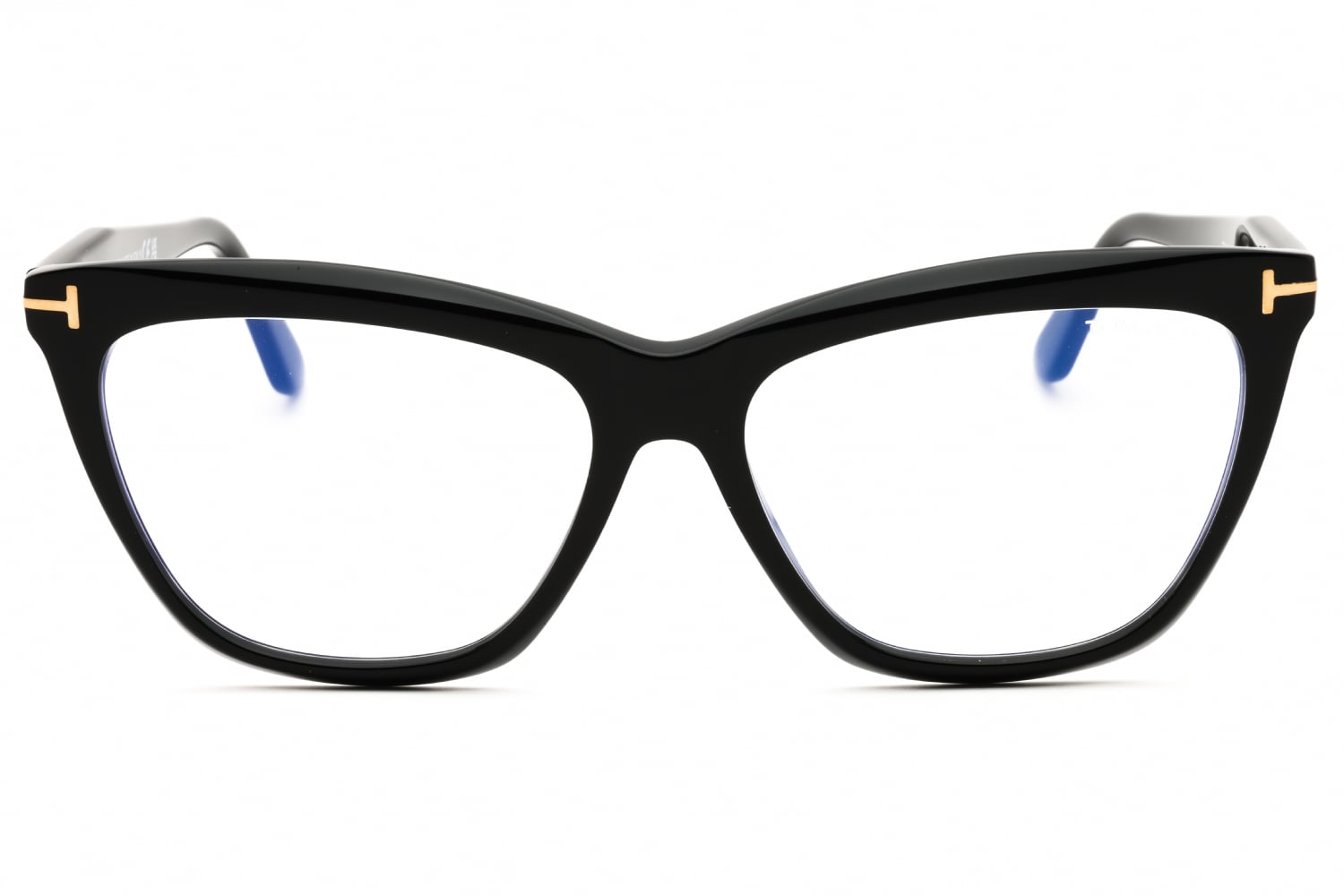Tom Ford FT6064-B - Shiny Black/clear, Acetate, Cat Eye frame