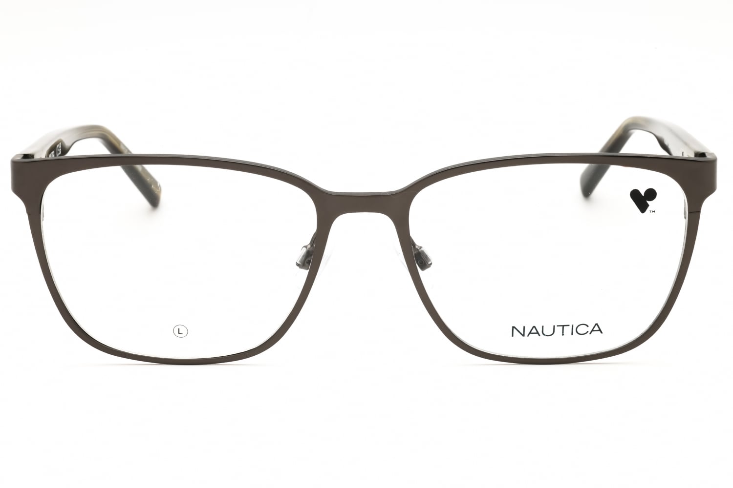 Nautica N7346 N - Satin Dark Gunmetal, Metal, Rectangle frame