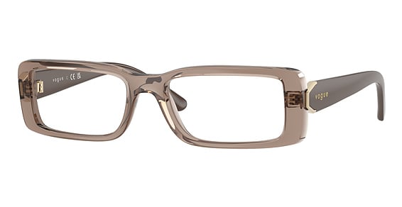 Vogue VO5677 - Transparent Brown, Acetate, Oval frame