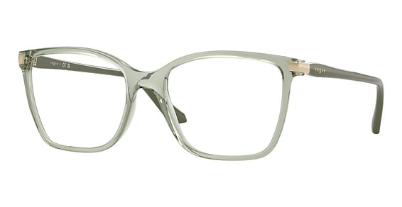Vogue VO5654 - Transparent Green, Acetate, Oval frame