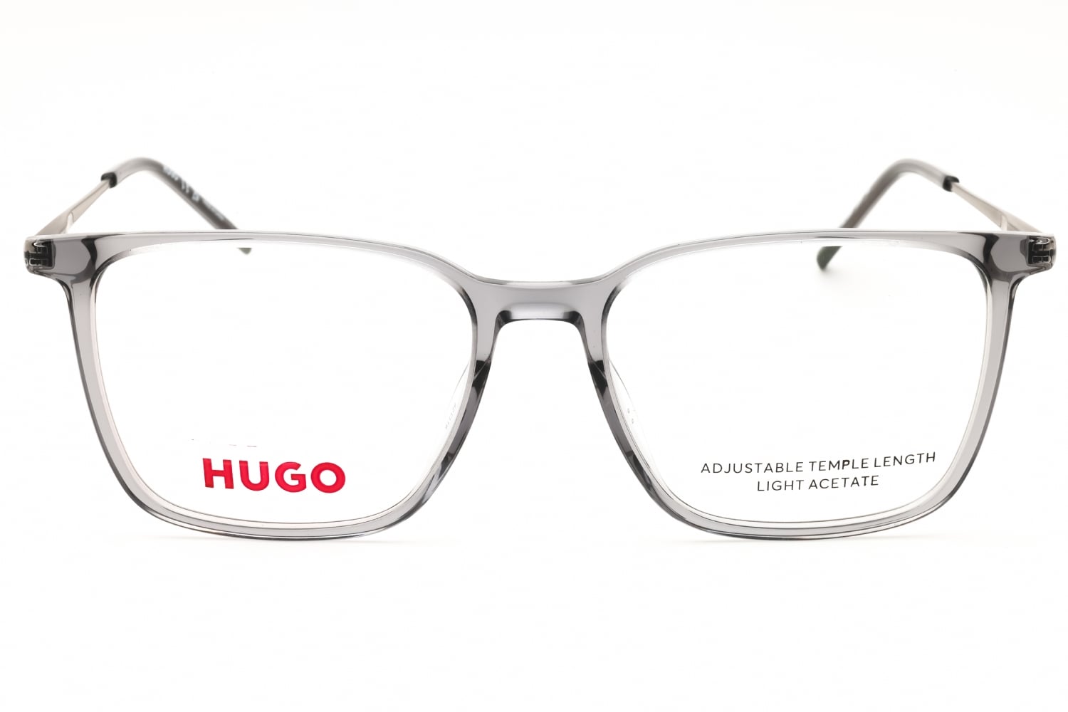 HUGO HG 1288 - Transparent Dark Grey, Plastic, Rectangle frame