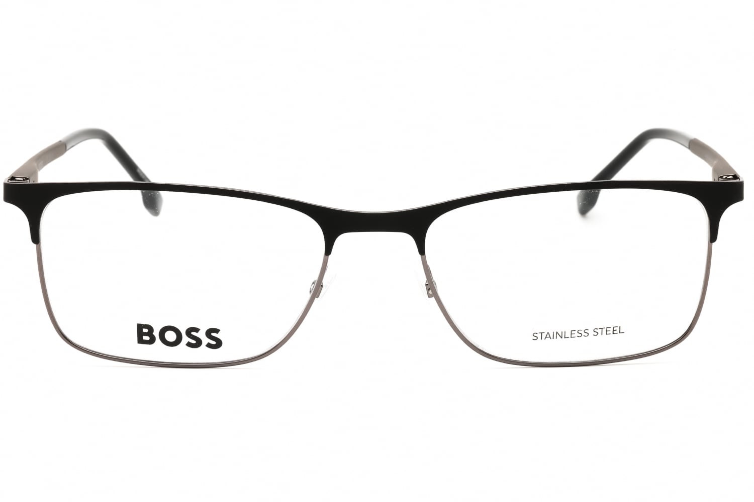 Hugo Boss BOSS 1186 - Matte Black Dark Ruthenium, Metal, Rectangle frame