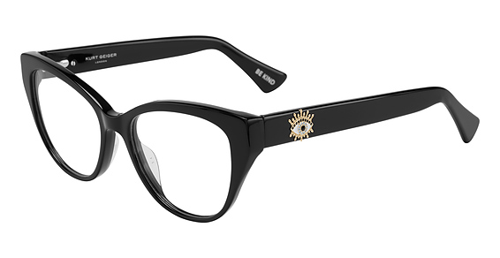 KURT GEIGER Kgl5019/G - Matte Black, Acetate, Cat Eye frame