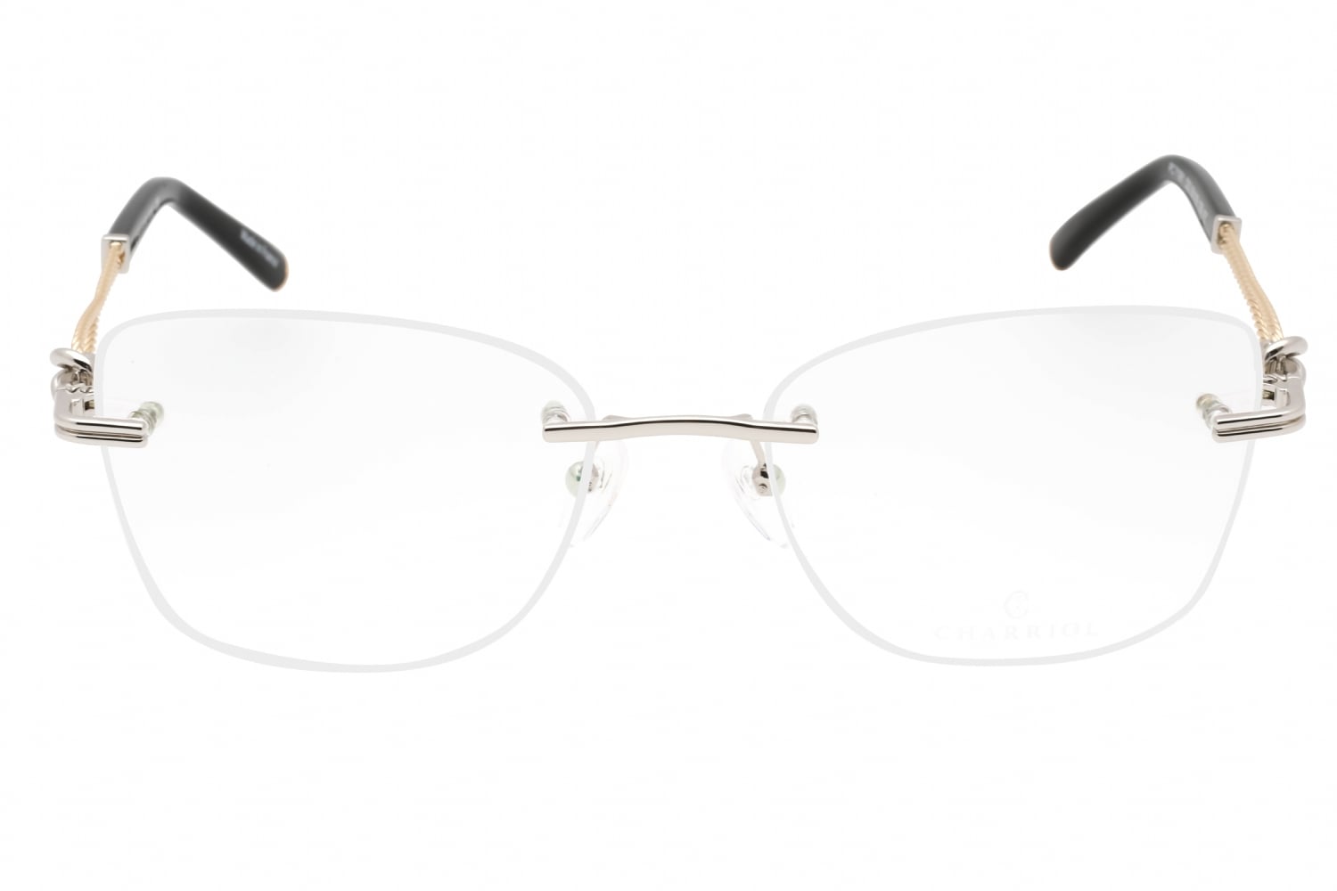 Charriol PC71061 - Shiny Silver/gold Black, Metal, Rimless frame