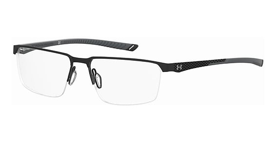 Under Armour UA 5049/G/US - Black Grey, Stainless Steel, Rectangle frame