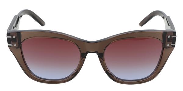 Dior CD40158I - Shiny Dark Brown, Acetate, Cat Eye frame