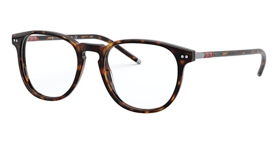 Polo PH2225 - Shiny Dark Havana, Plastic, Round frame