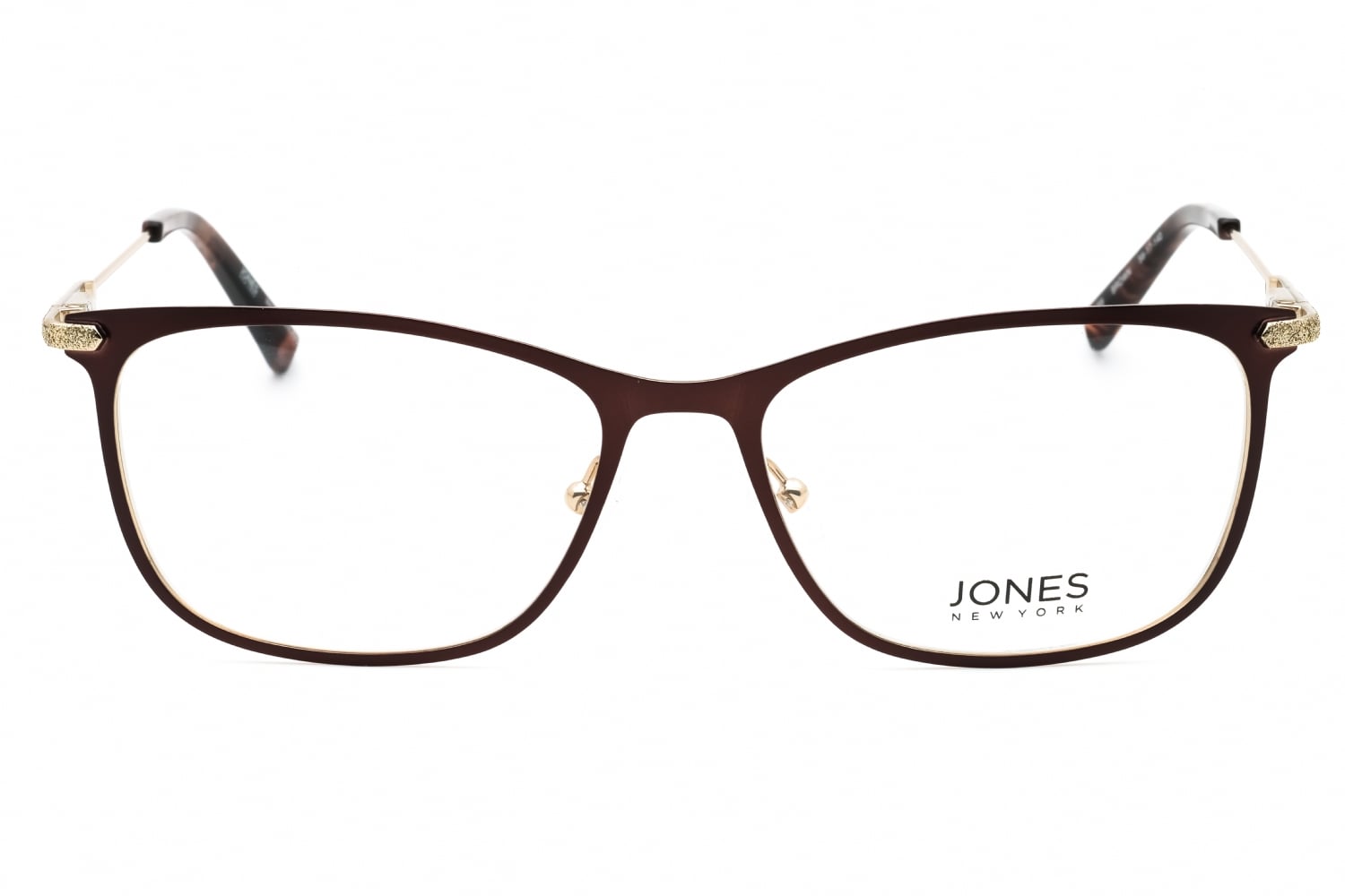 Jones New York J489 - Brown, Metal, Rectangle frame