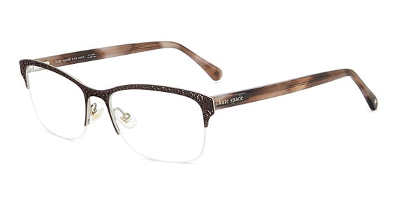 Kate Spade KS Gene 2/G - Brown, Metal, Cat Eye frame
