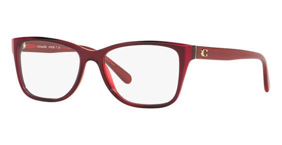 COACH HC6129 - Burgundy Laminate, Plastic, Oval frame