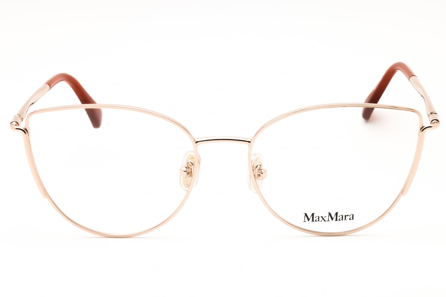 Max Mara MM5002 - Shiny Rose Gold, Metal, Cat Eye frame