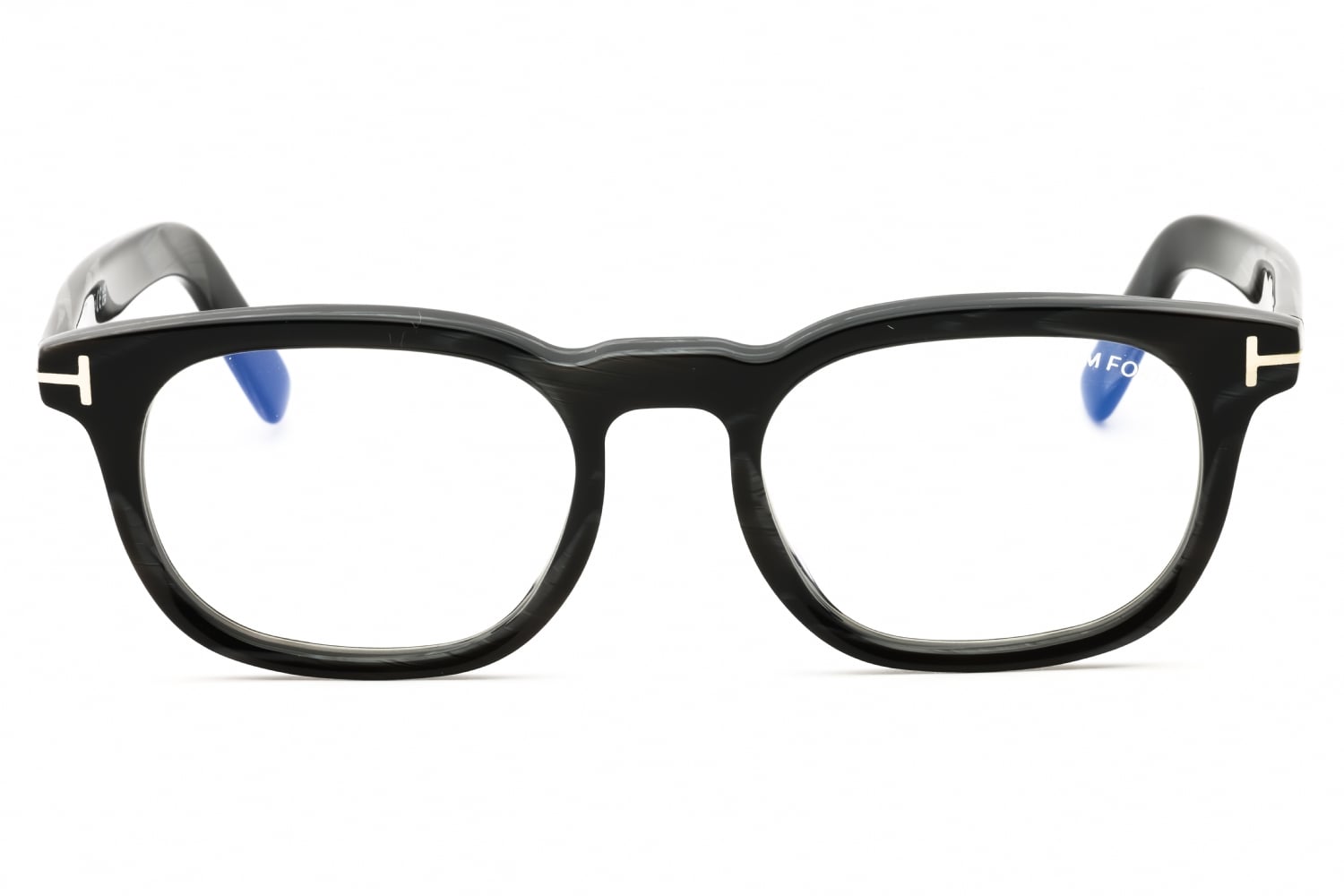 Tom Ford FT5930-D-B - Black Horn/clear, Acetate, Oval frame
