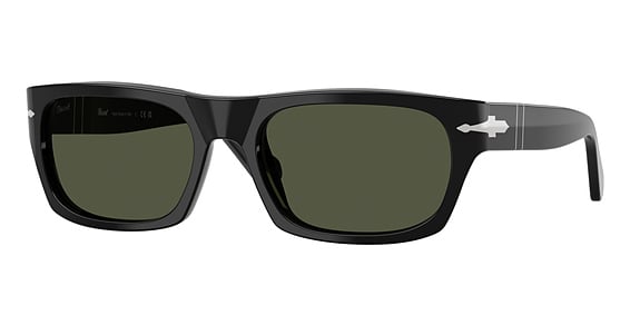 Persol PO3398S - Black, Plastic, Rectangle frame