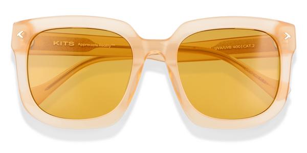 KITS Cathi Sun - Milky Honey, Acetate, Rectangle frame