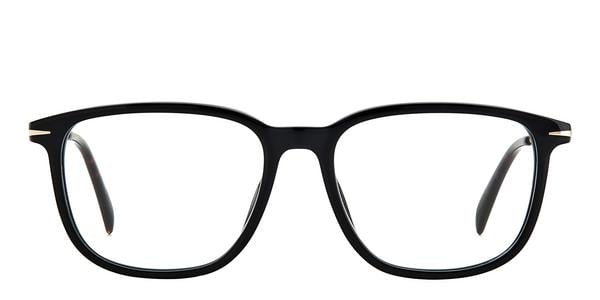 David Beckham DB 7074/F - Black Gold, Plastic, Oval frame