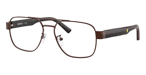 FERRARI FZ7014D - Shiny Brown, Metal, Aviator frame