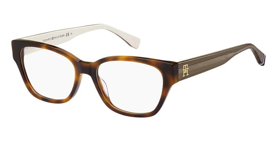 Tommy Hilfiger TH 2001 - Havana, Acetate, Rectangle frame