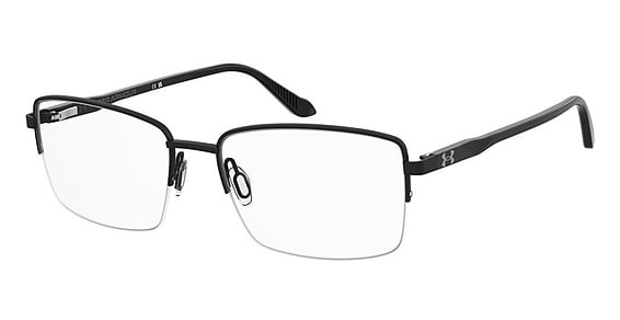 Under Armour UA 5095/G - Matte Black, Stainless Steel, Rectangle frame
