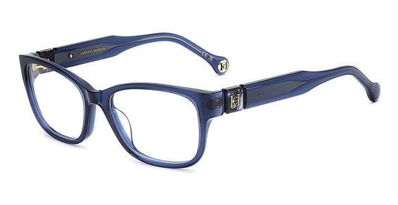 Carolina Herrera HER 0329/G - Blue, Acetate, Rectangle frame