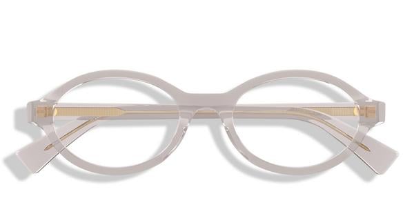 Bottega Veneta BV1367O - Grey, Acetate, Round frame
