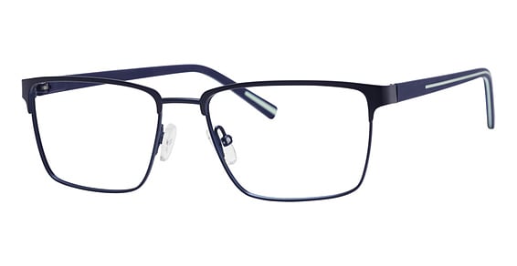 Liz Claiborne CB 283 - Matte Blue, Stainless Steel, Rectangle frame