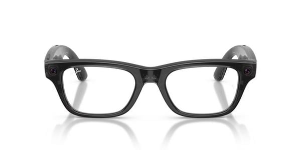 Ray-Ban RW7001 Blayzer Meta Gen 2 - Transparent Black, Plastic, Rectangle frame