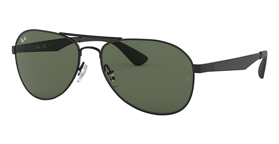 Ray-Ban RB3549 - Matte Black, Metal, Aviator frame