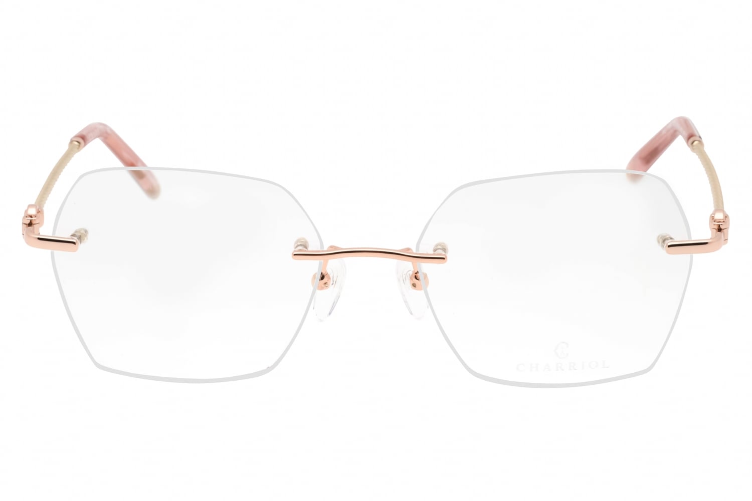 Charriol PC71069 - Shiny Pink Gold/silver Burgundy, Metal, Rimless frame