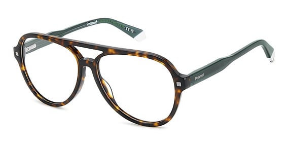 Polaroid PLD D540 - Havana, Acetate, Aviator frame