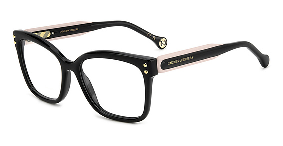 Carolina Herrera HER 0316 - Black Pink, Acetate, Rectangle frame