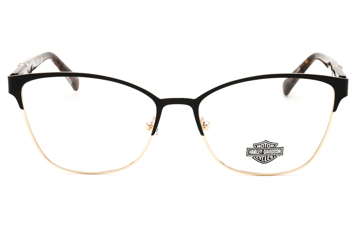 Harley Davidson HD50058 - Matte Black / Shiny Black, Metal, Rectangle frame