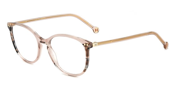 Carolina Herrera HER 0247 - Peach Havana, Acetate, Rectangle frame